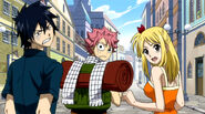 Team Natsu's reaction to the punishment