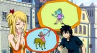 Lucy corrigindo de como Sagittarius pode parecer.