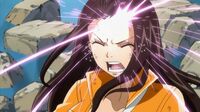 Runes being written on Cana's forehead