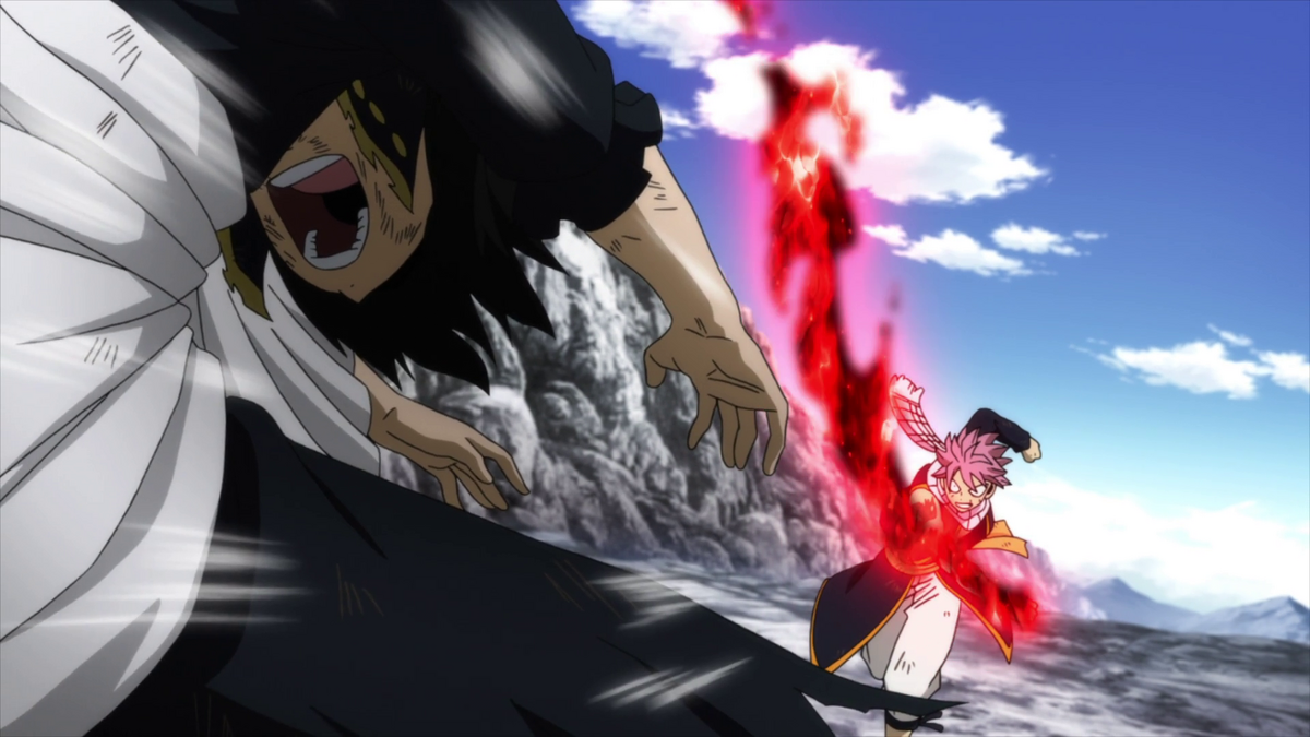 Natsu and Gajeel own Sabertooth! – Dragon Force Activated! – Fairy Tail 294