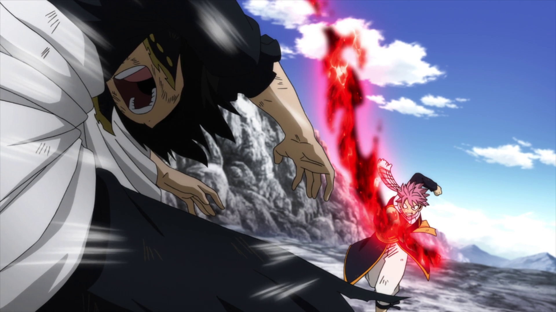 Natsu vs king animus English dubbed full fight