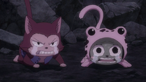 Frosch begs for Erza's sake