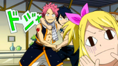 Lucy reaction to Natsu and Gray's behavior change