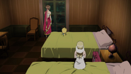 Lucy, Éclair and Momon in their room