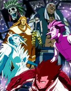 The Members of the Oración Seis from the 6th Opening Theme