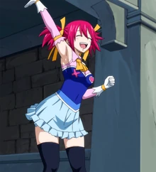 Sherria antes da batalha.