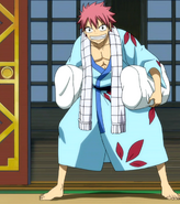 Natsu in a yukata