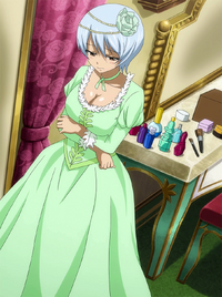 Yukino dressed up for the banquet