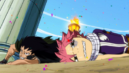 Natsu and Gajeel finish in 7th and 8th place in Chariot