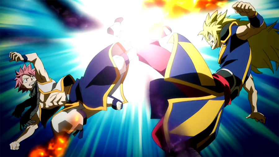 Ignia Flame Natsu vs Seven Dragon Slayer Flame Natsu - Battles