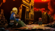 Éclair confronted by Makarov