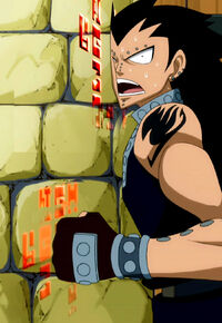 Gajeel stuck