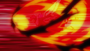 Natsu attacks Ophiuchus with Darkness Phoenix Blade