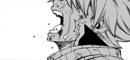 Natsu cries over Igneel's death