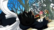 Natsu's punches Zeref