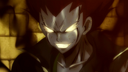 Gajeel combines iron and shadow