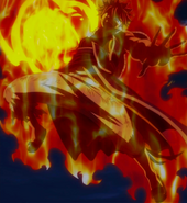 Natsu powered up by Atlas Flame