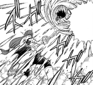 Ajeels attacks Erza with Raml Sayf