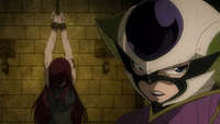 Kyôka tortures Erza for information on Jellal