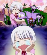 Young Lisanna imagines having children with a Gorian