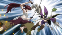 Erza and Kyôka clash