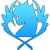 Blue pegasus symbol