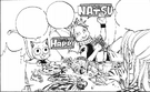 Natsu and Happy in Lucy's house again