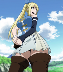 Lucy se dispone a entrenar con Natsu