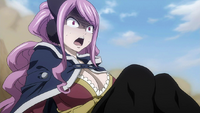 Meredy watches in horror