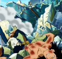 Gajeel, beaten by Natsu