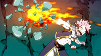 Natsu destroyed Zalty's ball