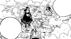 Natsu frente a Ignia y Faris