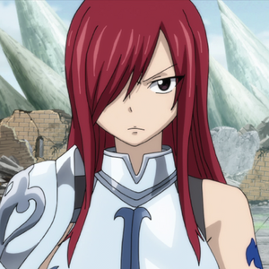 Erza listens to Irene's story