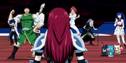Everyone except Erza is influenced by Real Nightmare