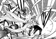 Erza attacks Laxus