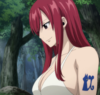 Erza welcomes Makarov back