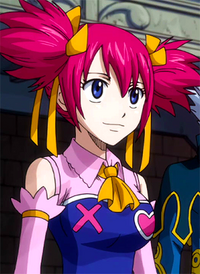 Sherria watches Natsu's match