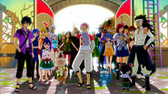 Gray, alongside several members of Fairy Tail, returns