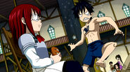 Gray is insulted by Erza