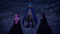 Ultear and Meredy listen to Jellal speak.