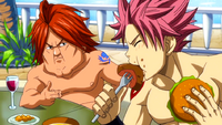 Natsu and Ichiya at Ryuzetsu Land