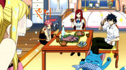 Team Natsu in Lucy's house