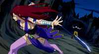 Erza breaks through Midnight's illusion