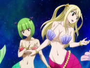 Brandish becomes a mermaid