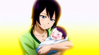 Ur cradling Ultear when she was born.