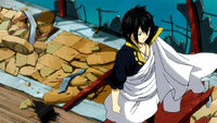 Zeref leaving Tenrou