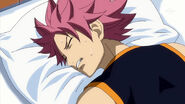 Natsu sick from eating Etherion