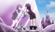 Erza notices that she has turned into a child