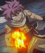 Natsu about to attack Motherglare