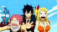 Gray finds Lucy and Natsu